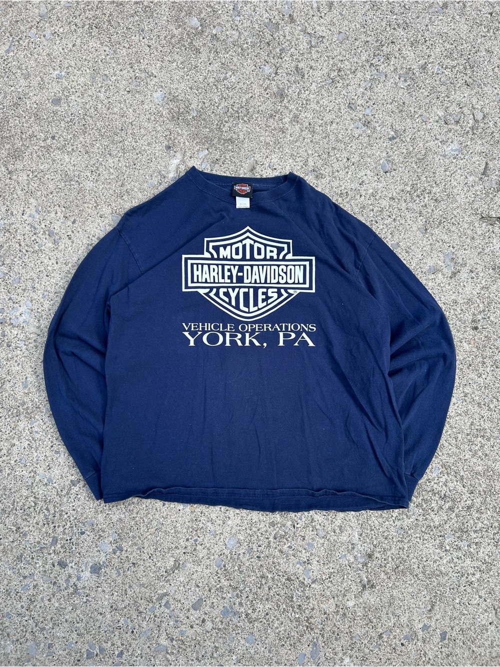 Harley-Davidson Navy Blue Long-Sleeve Logo Shirt